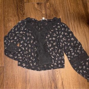 American Eagle cropped blouse